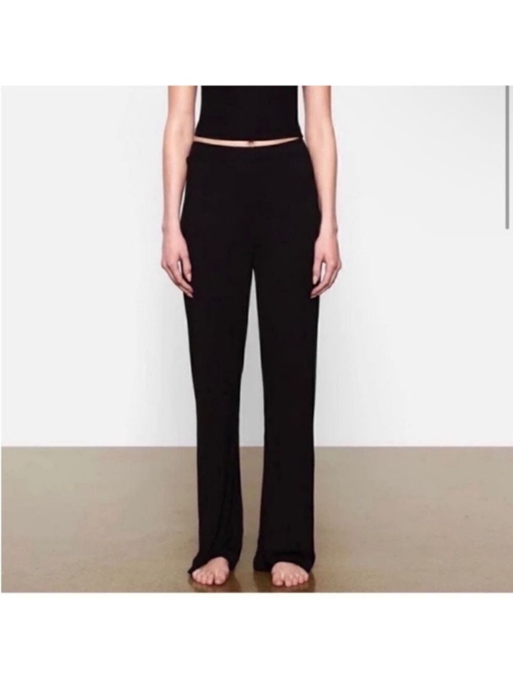 Skims flare Wide Leg Pants Women’s Small Lounge ribbed Soft Cozy pyjamacore L